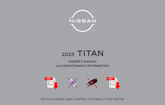 2023 Nissan Titan Owner's Manual User Guide