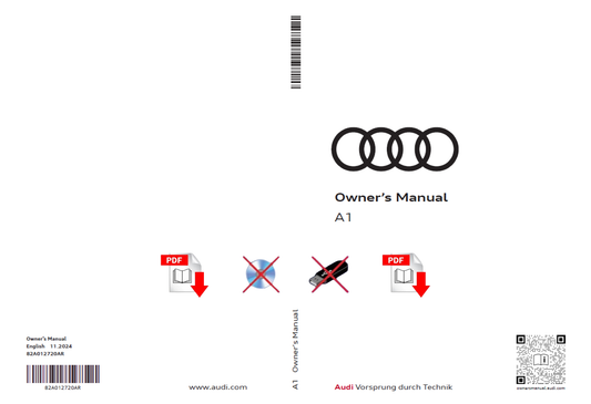 2025 Audi A1 Owner's Manual User Guide