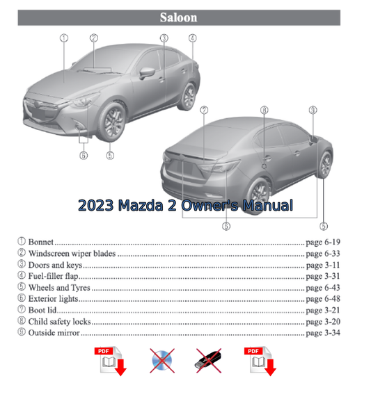2023 Mazda 2 Owner's Manual User Guide