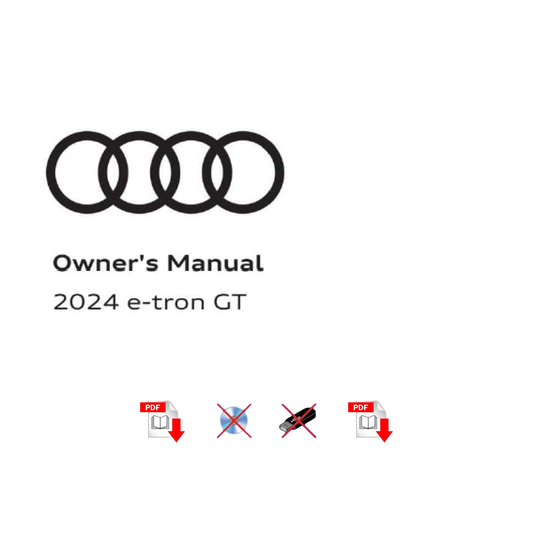 2024 Audi e-tron GT Owner's Manual User Guide