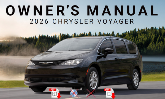 2026 Chrysler Voyager Owner's Manual User Guide