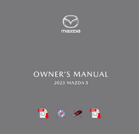 2023 Mazda 3 Owner's Manual User Guide