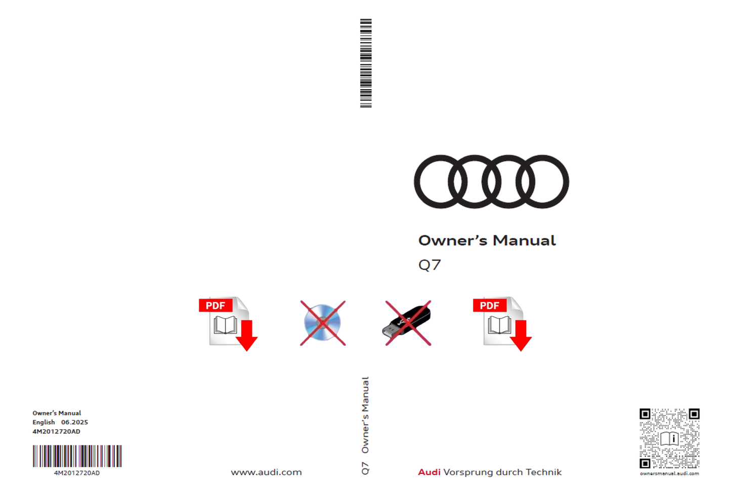 2026 Audi Q7 Owner's Manual User Guide