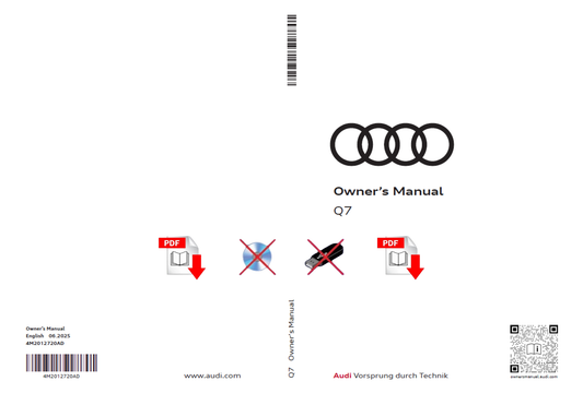 2026 Audi Q7 Owner's Manual User Guide