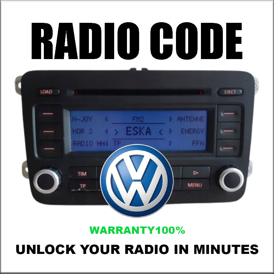 Unlock Radio Codes Vw Stereo Decoding Series Rns510 Codes Safe Rcd210 Fast Service