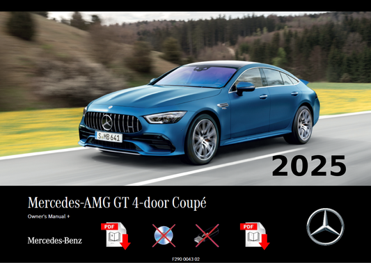 2025 Mercedes AMG GT 4 Door Coupé Owner's Manual User Guide