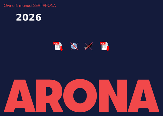 2026 SEAT ARONA Owner's Manual User Guide