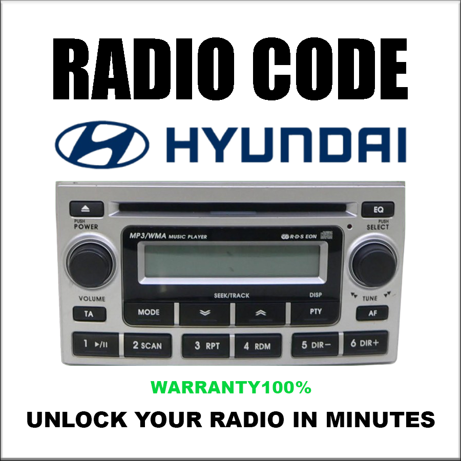 Radio Code for Hyundai Unlock Stereo | Emp3, Mp3 & Becker Autonet Pincode Service