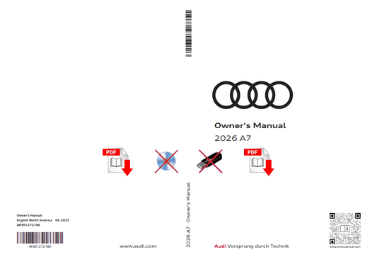 2026 Audi A7 Owner's Manual User Guide
