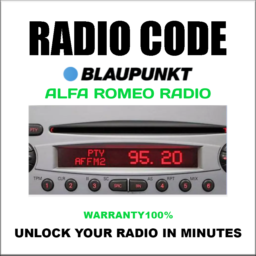 Blaupunkt Radio Codes Unlock Stereo Cars Ford Nissan Bmw Opel Fiat Alfa Lancia Pin Service