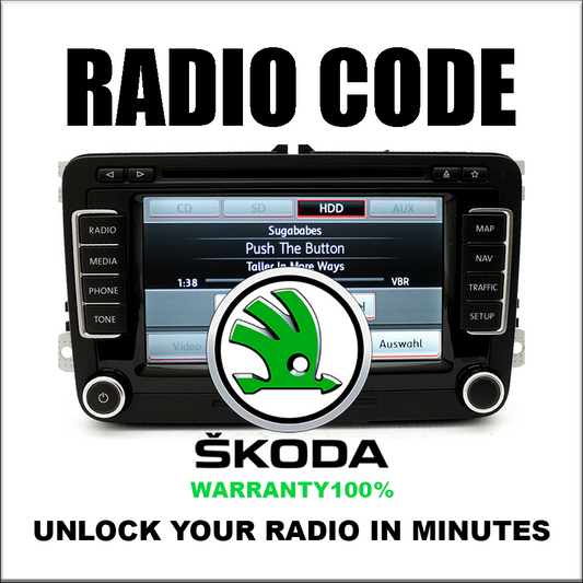 Unlock Radio Codes Skoda Stereo Decoding Series Rns300 Codes Safe Rcd510 Fast Service