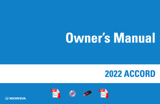 2022 Honda Accord Owner's Manual User Guide