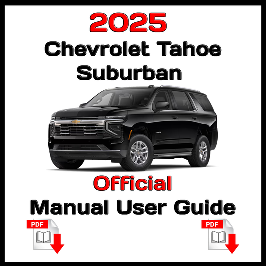 2025 Chevrolet Tahoe Suburban Official Manual User Guide