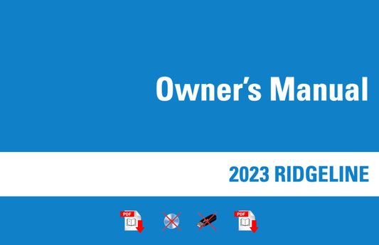2023 Honda Ridgeline Owner's Manual User Guide