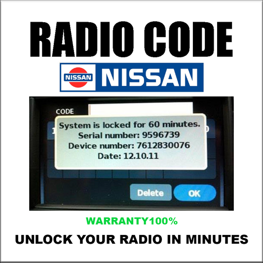 Nissan Radio Codes Connect Daewoo Clarion Blaupunkt Unlock Stereo Pin Service