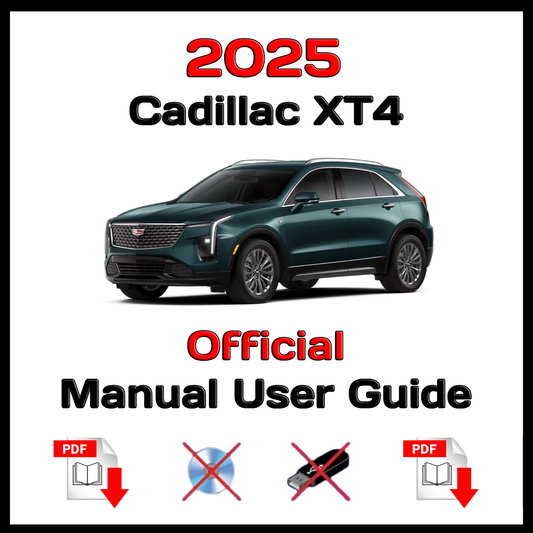 2025 Cadillac XT4 Official Manual User Guide