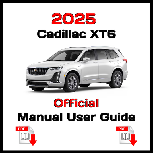 2025 Cadillac XT6 Official Manual User Guide