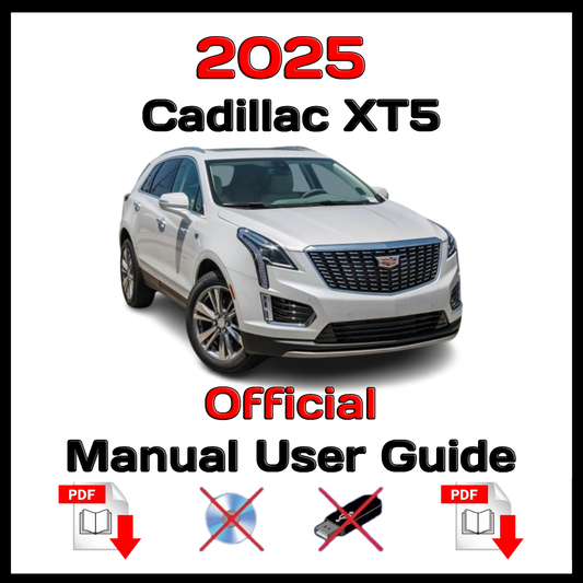 2025 Cadillac XT5 Official Manual User Guide