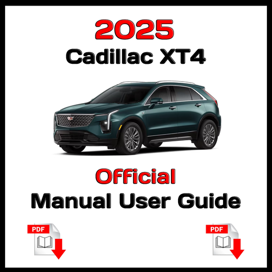 2025 Cadillac XT4 Official Manual User Guide
