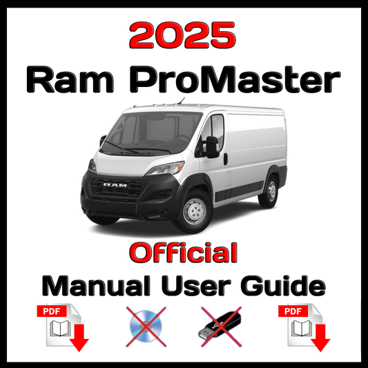 2025 Ram ProMaster Official Manual User Guide