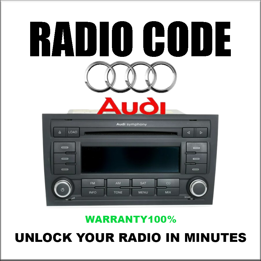 Unlock Radio Codes Audi Stereo Decoding Series Concert III Pincode Safe Fast Service