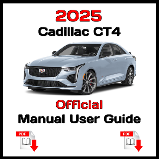 2025 Cadillac CT4 Official  Manual User Guide