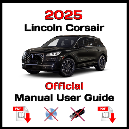 2025 Lincoln Corsair Official Manual User Guide