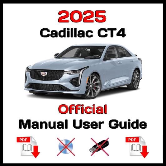 2025 Cadillac CT4 Official  Manual User Guide