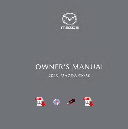 2023 Mazda CX-50 Owner's Manual User Guide