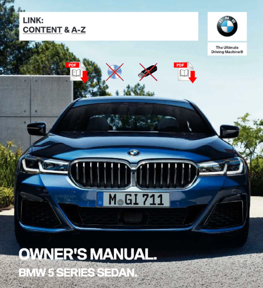 2023 BMW 5 Series Owner's Manual User Guide