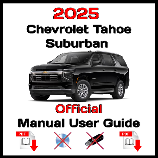2025 Chevrolet Tahoe Suburban Official Manual User Guide