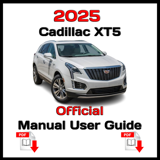 2025 Cadillac XT5 Official Manual User Guide