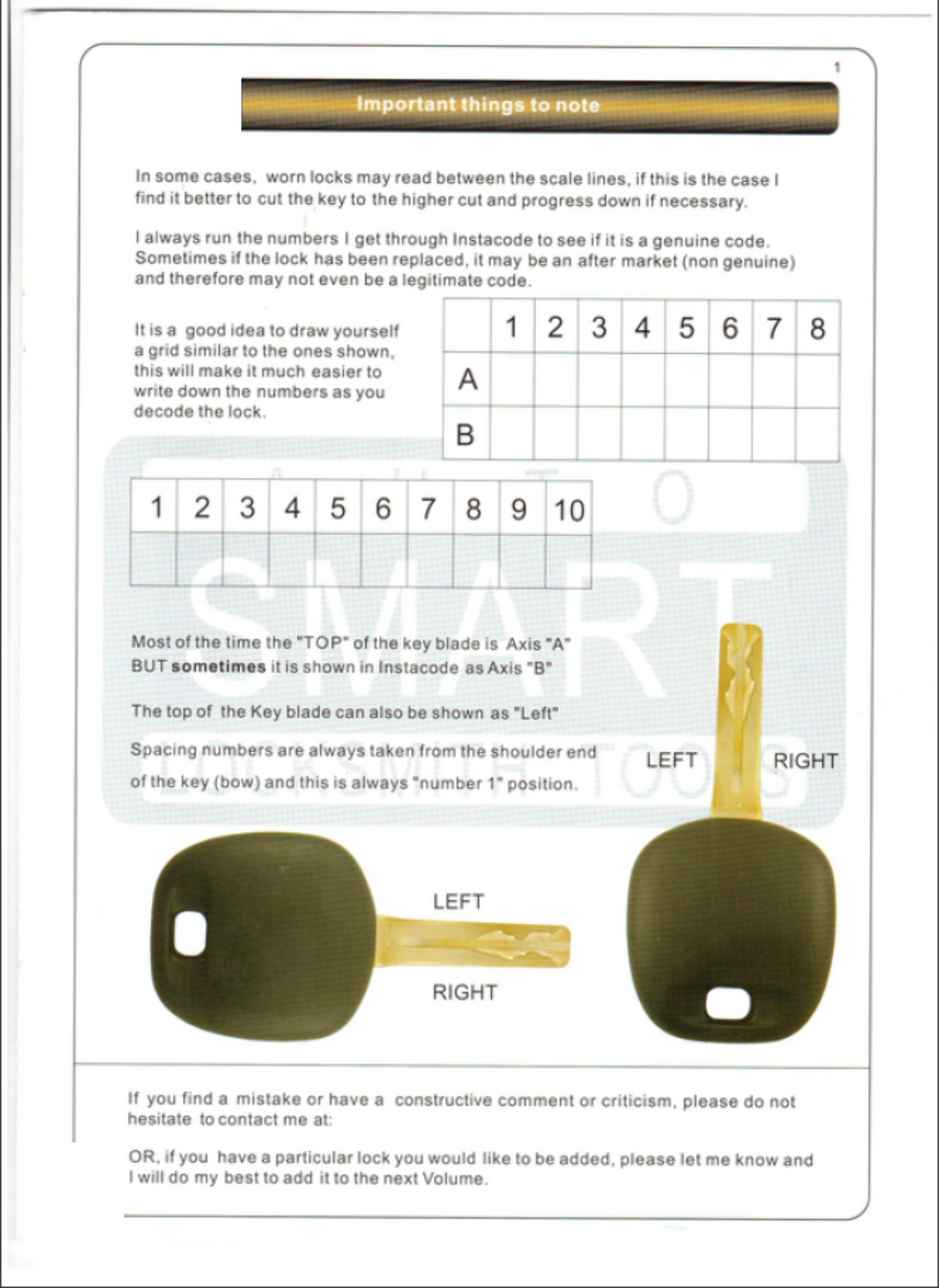 Automotive Locksmith Guide: Book 2-In-1 Decoder & Pick User Manual For Vehicles (Digital Download)