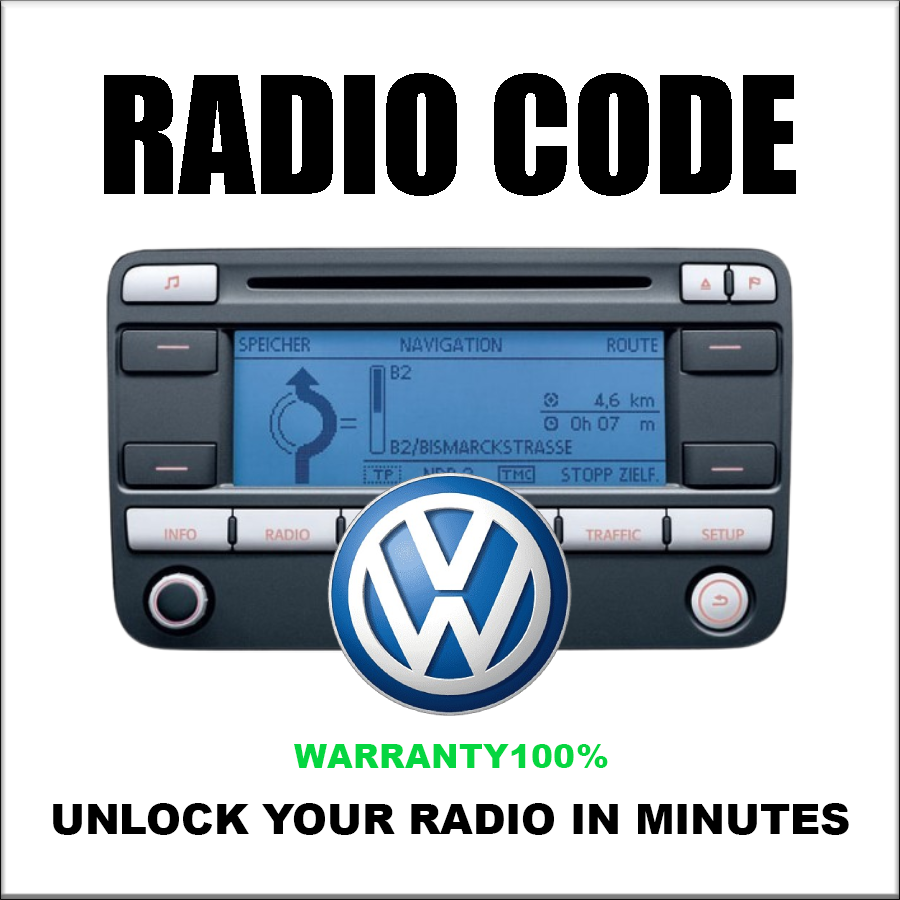 Unlock Radio Codes Vw Stereo Decoding Series Rns510 Codes Safe Rcd210 Fast Service