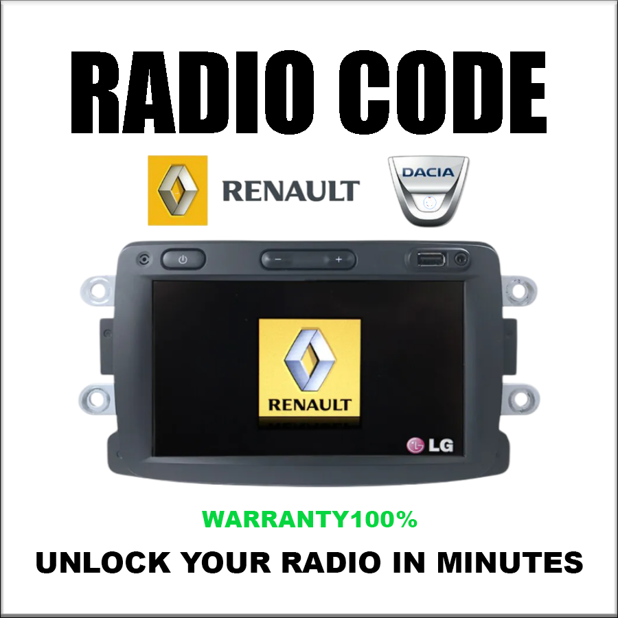 Renault Dacia Radio Codes Unlock Stereo Phillips Bosch Touch Series Touch Sat/Nav Pincode Service