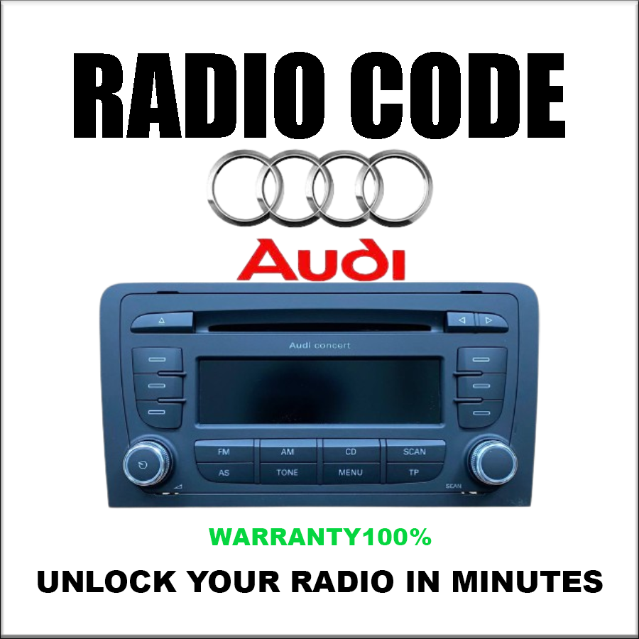 Unlock Radio Codes Audi Stereo Decoding Series Concert III Pincode Safe Fast Service