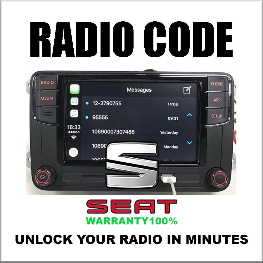 Unlock Radio Codes Seat Stereo Decoding Series Rcd 510 Codes Safe Rns315 Fast Service