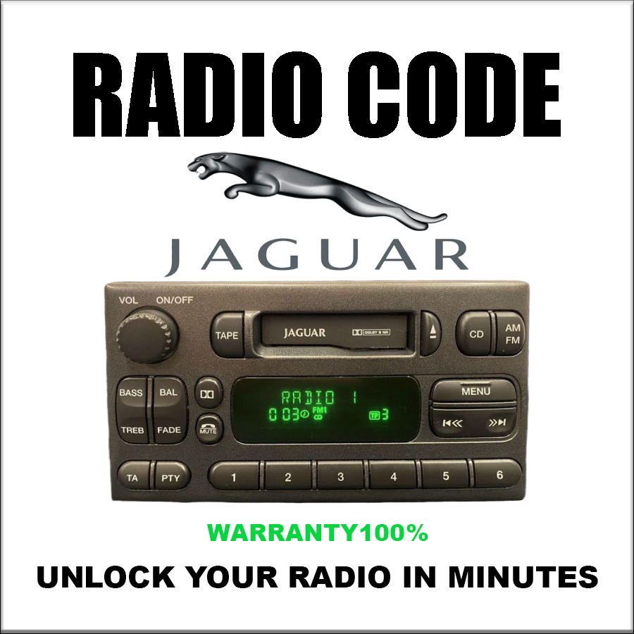 Jaguar Radio Codes Unlock Stereo Car Type Alpine And Visteon Series JA And MA Pincode Fast Service