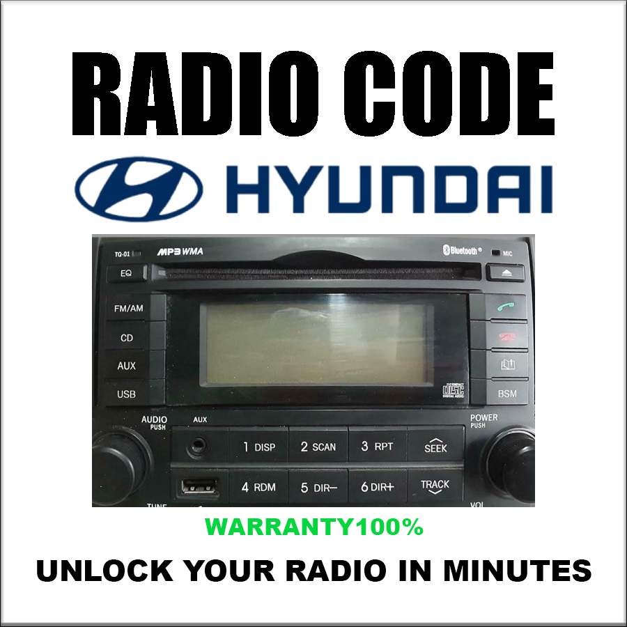 Radio Code for Hyundai Unlock Stereo | Emp3, Mp3 & Becker Autonet Pincode Service