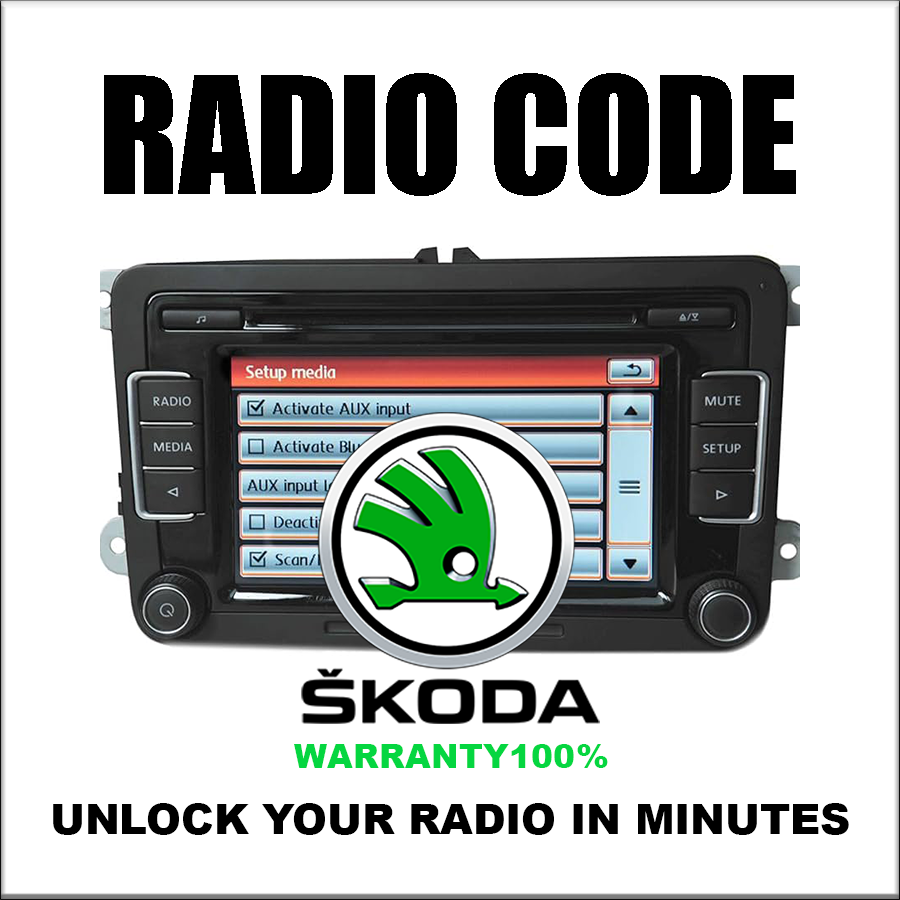 Unlock Radio Codes Skoda Stereo Decoding Series Rns300 Codes Safe Rcd510 Fast Service