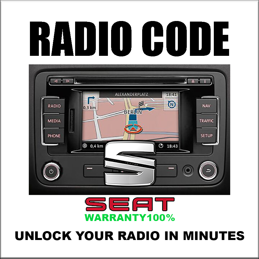 Unlock Radio Codes Seat Stereo Decoding Series Rcd 510 Codes Safe Rns315 Fast Service