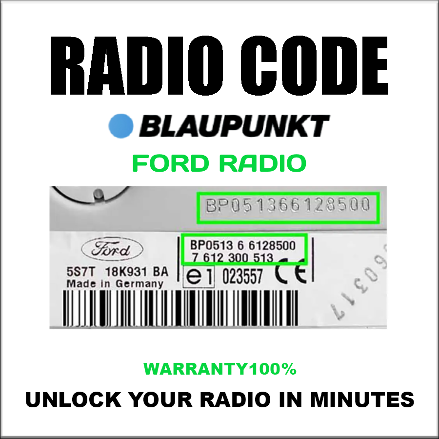 Blaupunkt Radio Codes Unlock Stereo Cars Ford Nissan Bmw Opel Fiat Alfa Lancia Pin Service