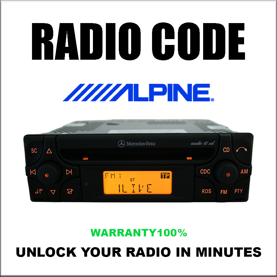 Alpine Radio Code & Unlock Radios Chrysler Jeep ,Mercedes,Jaguar And Honda Stereo Pincode Solution Service