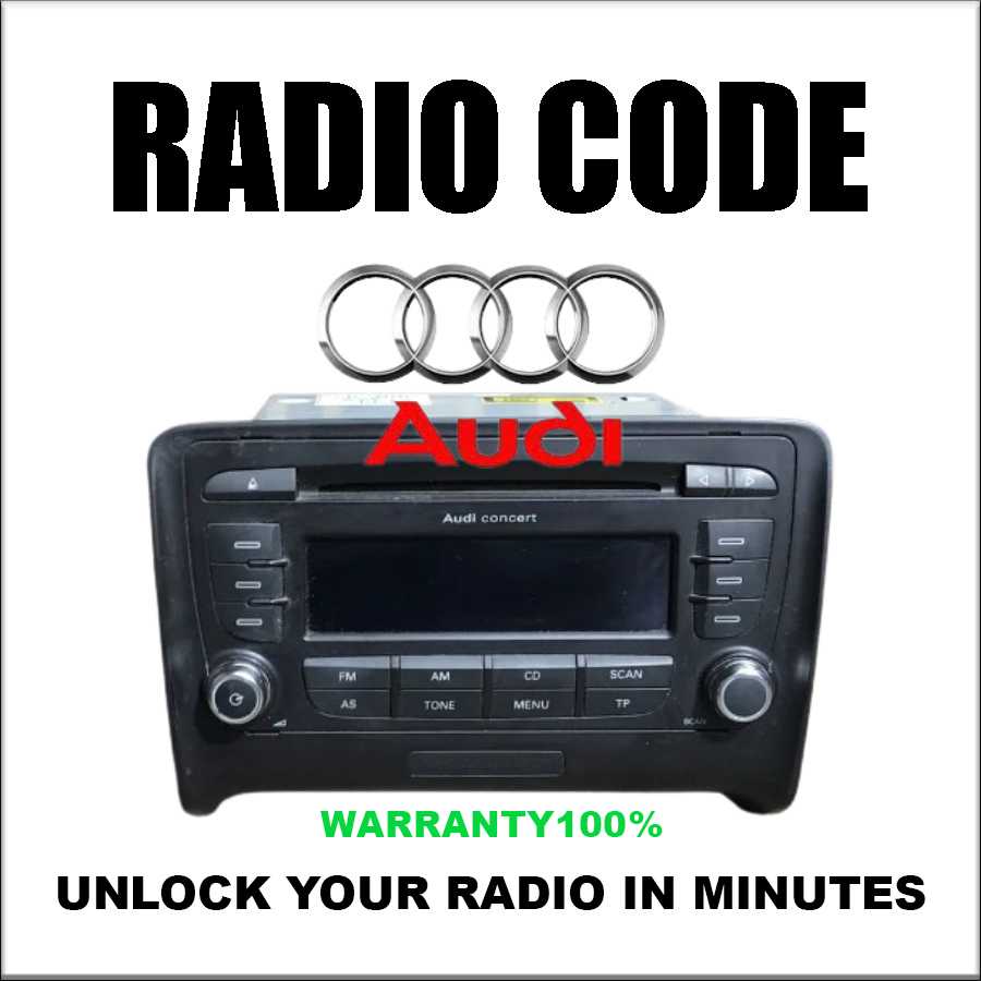 Unlock Radio Codes Audi Stereo Decoding Series Concert III Pincode Safe Fast Service