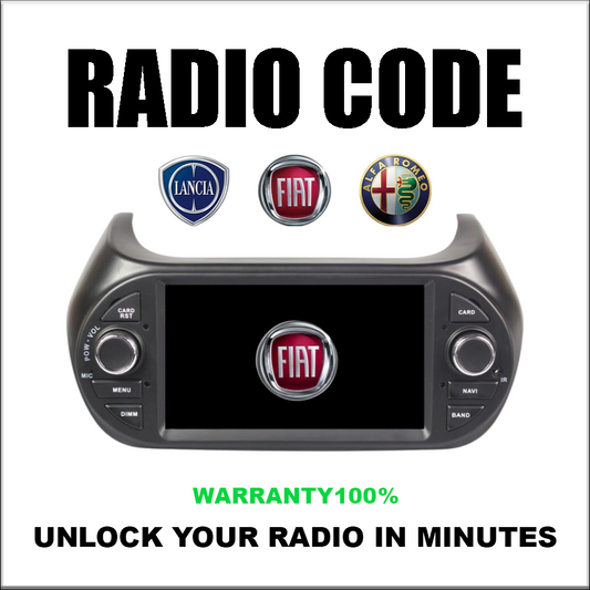 Radio Codes Fiat Alfa Lancia Unlock Stereo Models Blaupunkt Visteon Continental Bosch Pincode Service