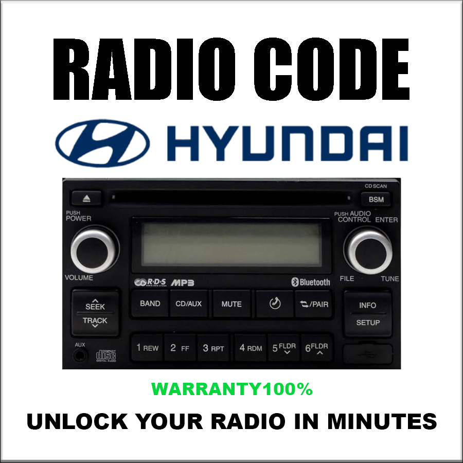 Radio Code for Hyundai Unlock Stereo | Emp3, Mp3 & Becker Autonet Pincode Service