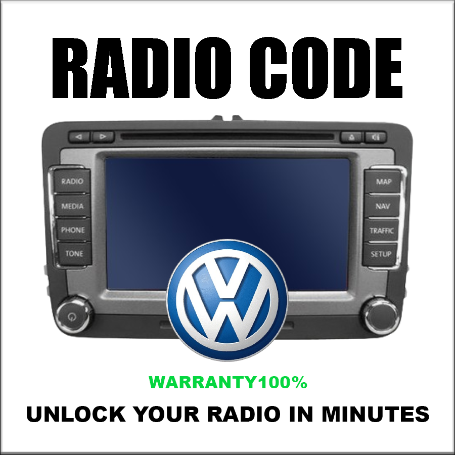 Unlock Radio Codes Vw Stereo Decoding Series Rns510 Codes Safe Rcd210 Fast Service