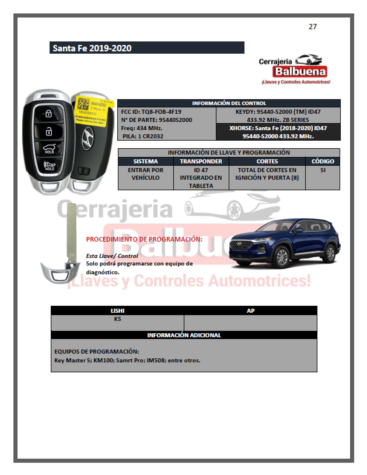 2021 AutoSmart Cars Asian Book Documents Instructions pour la programmation et le travail avec le dernier système de clé intelligente