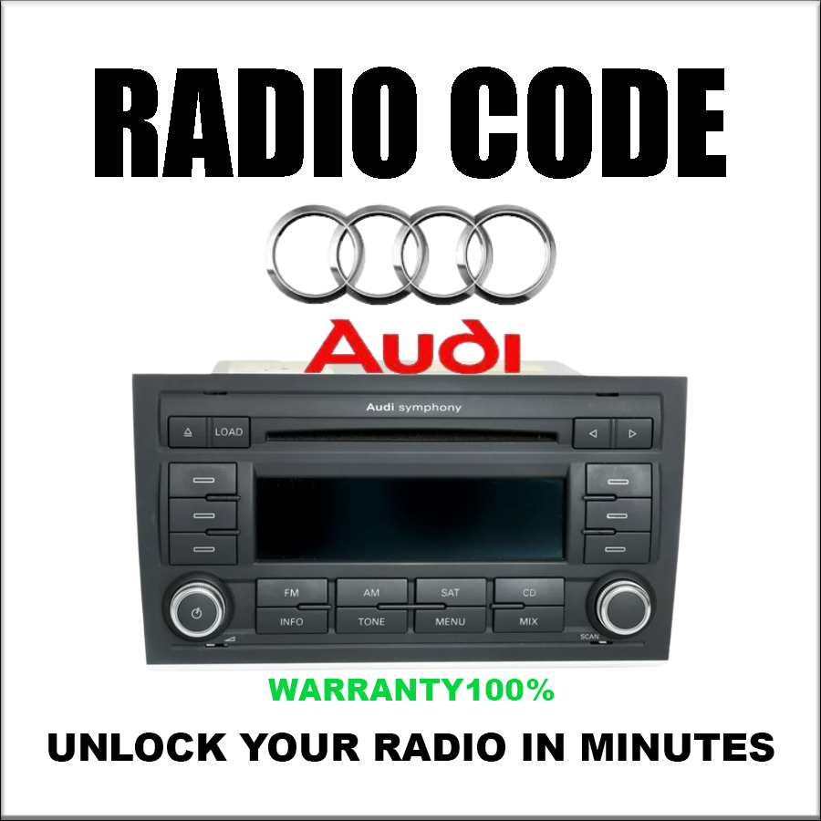 Unlock Radio Codes Audi Stereo Decoding Series Concert III Pincode Safe Fast Service