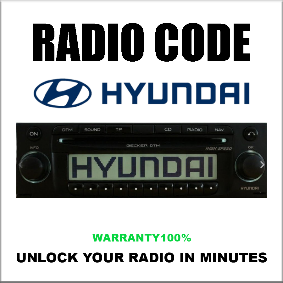 Radio Code for Hyundai Unlock Stereo | Emp3, Mp3 & Becker Autonet Pincode Service